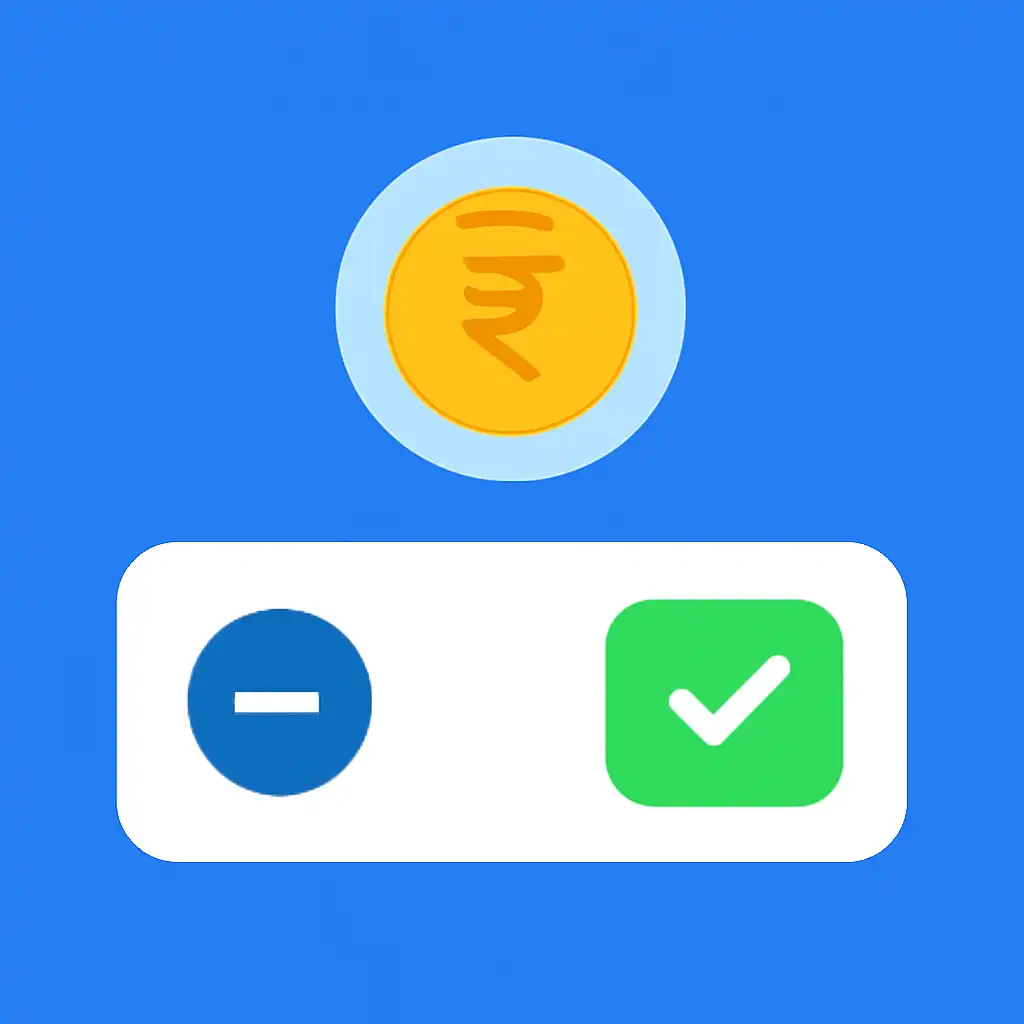 Close-up of button or form field for minimum deposit, Teen Patti Joy