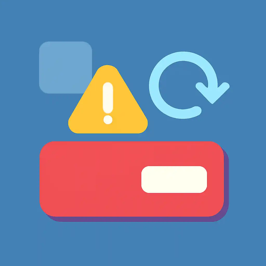 Close-up of button or form field for app update problems, Teen Patti Joy